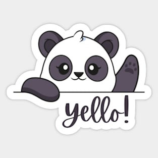 Panda - yellow! Sticker